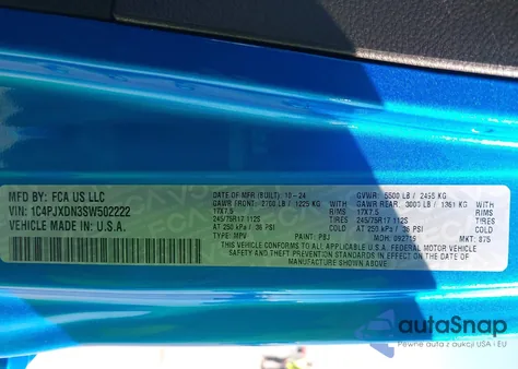 2025 Jeep Wrangler 4-Door Sport 4X4 из США, поврежденный, VIN 1C4PJXDN3SW502222